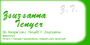 zsuzsanna tenyer business card